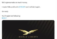 “Trump币之后,是WLFI”:又一次来自21万粉丝KOL的信号释放-WLFI中文网